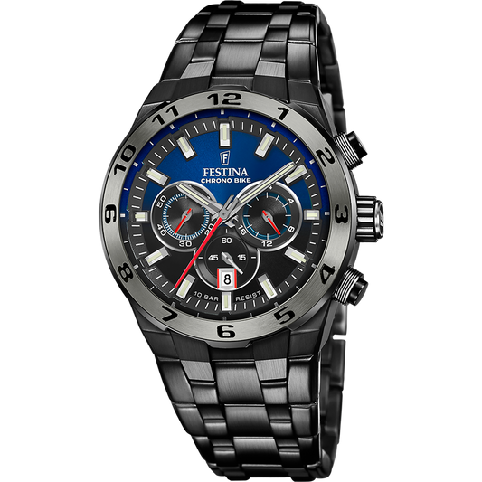 Orologio Uomo Festina Special Editions F20673/1 - Azzurro con Cronografo e Cinturino in Acciaio