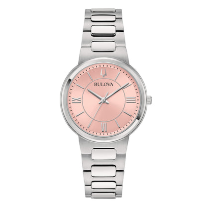 Orologio donna Bulova Classic Elegant 96L335 con quadrante rosa