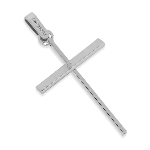 Pendente Croce UNOAERRE in Bronzo Argentato | Collezione Fashion Uomo 2529