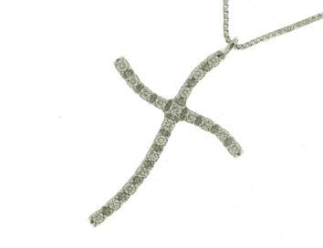 Pendente Mirco Visconti in Oro Bianco 18kt con Diamante Brillante (AZ205/40)