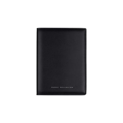 Porta Passaporto Uomo Daniel Wellington in Pelle Nera Liscia DW01900034
