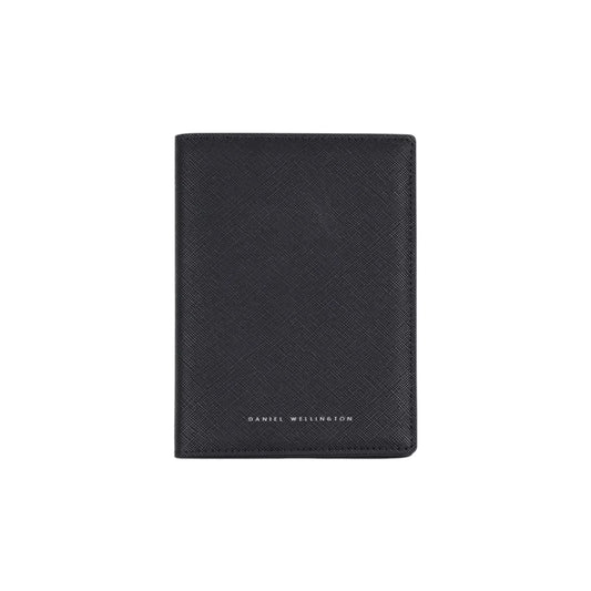 Porta Passaporto Uomo Daniel Wellington in Pelle Nero Saffiano DW01900035