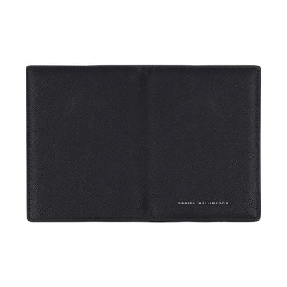 Porta Passaporto Uomo Daniel Wellington in Pelle Nero Saffiano DW01900035