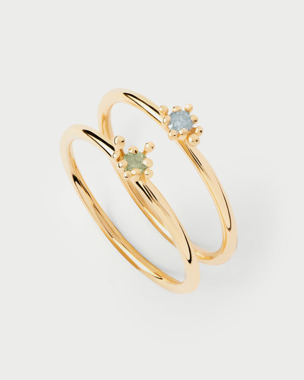 Set di Anelli Les Fleurs con Zirconi | PDPAOLA AN01-C94-08