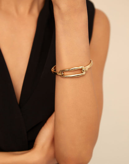 Uno de 50 Bracciale Fibbia Placcato Oro 18K - PUL1721_DORADO