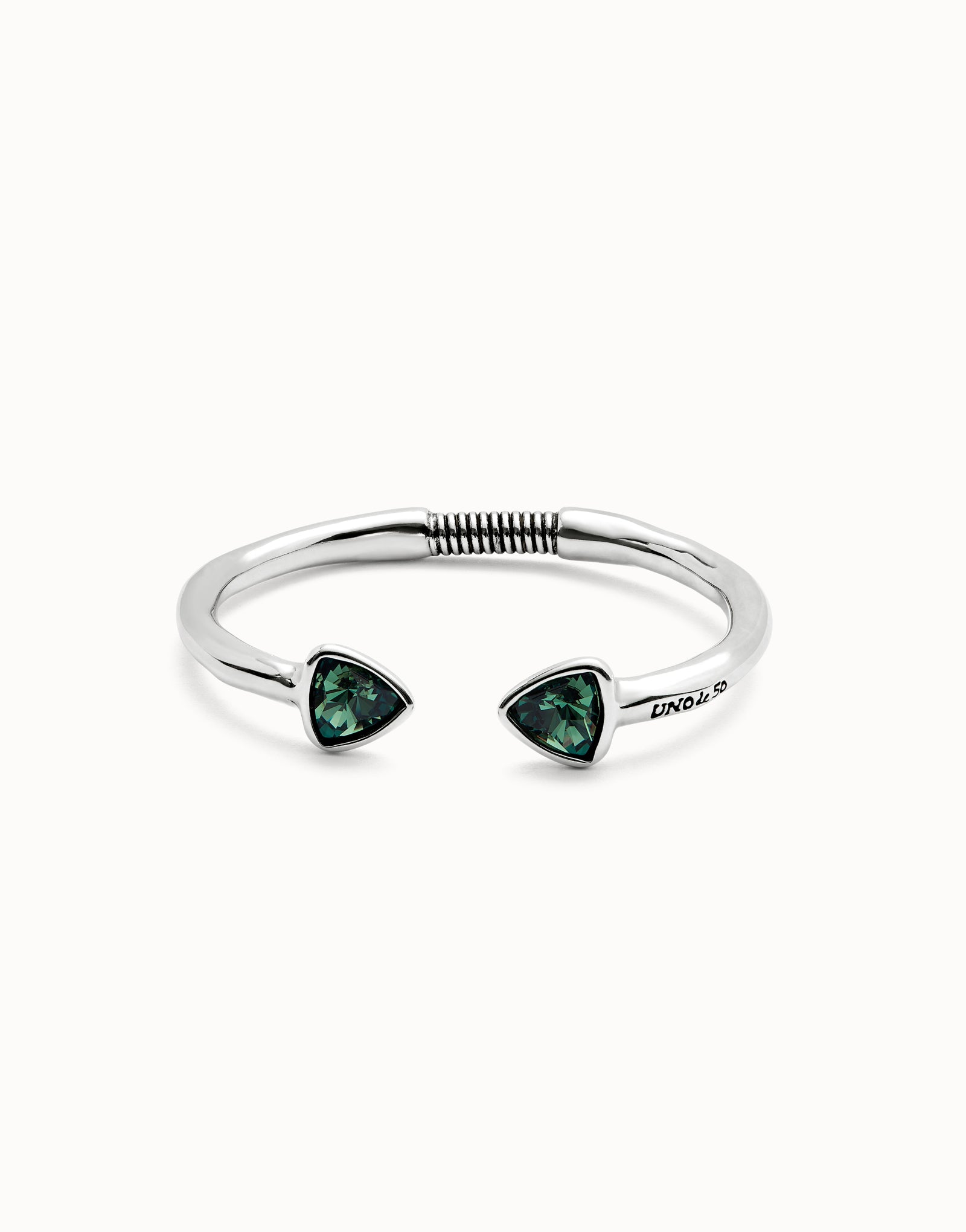 Uno de 50 Bracciale Rigido con Cristalli Verdi - PUL2510