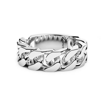 Zancan Anello a Grumette Larga in Argento 925