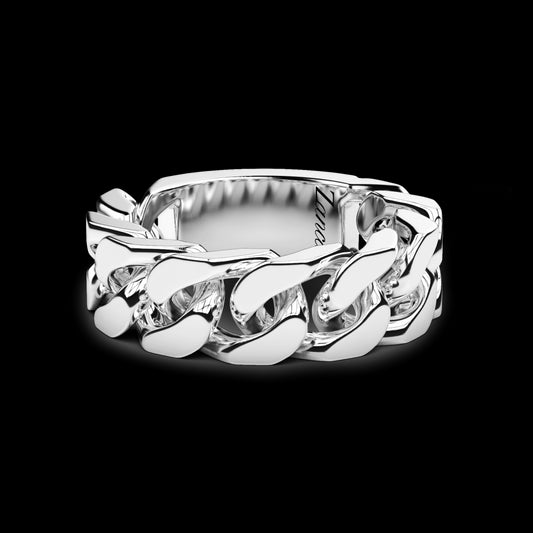 Zancan Anello a Grumette Larga in Argento 925