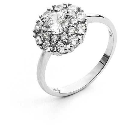 Anello Donna 4US Cesare Paciotti in Argento 925 con Zirconi - Collezione Flower - 4UAN3702W-14