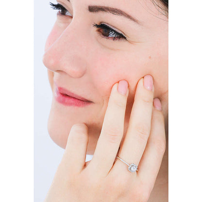 Anello Donna 4US Cesare Paciotti in Argento 925 con Zirconi - Collezione Round - 4UAN3723W-16