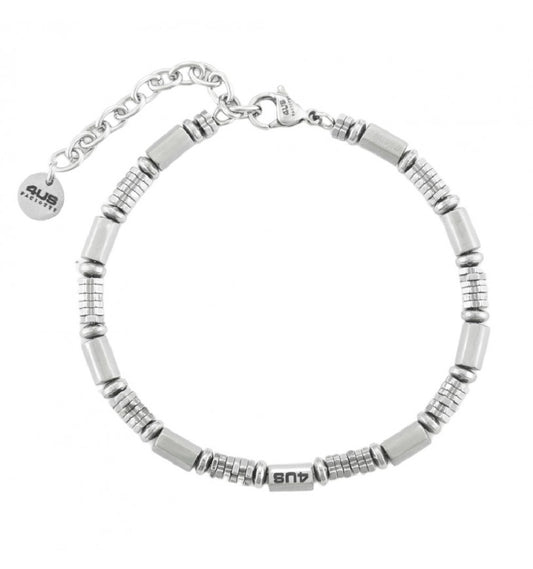 Bracciale Uomo 4US Cesare Paciotti in Acciaio e Ematite - 4UBR7023