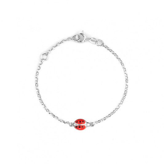 Bracciale Da Bambina In Argento Con Coccinella Piccola - Chi Mi Ama 120032