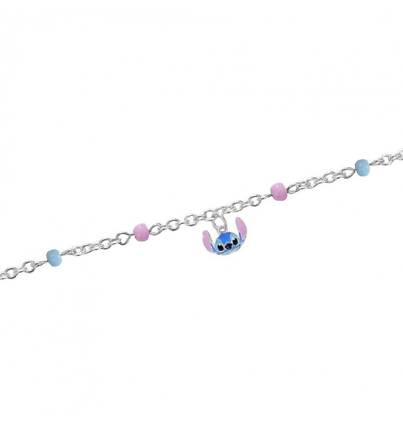 Bracciale Bambina Disney Stitch - Argento 925% con Smalto - BS00101SL-47.CS