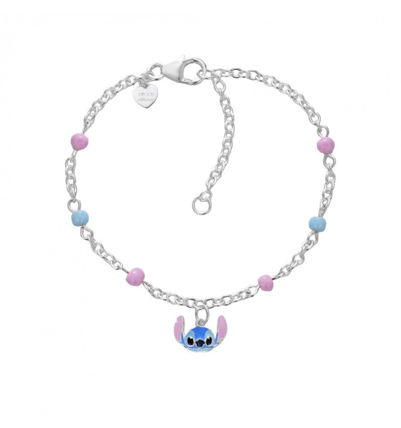 Bracciale Bambina Disney Stitch - Argento 925% con Smalto - BS00101SL-47.CS