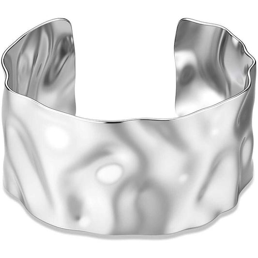 Bracciale rigido multiplo a tre cerchi Sagapò Emotion SMO13 in acciaio 316L lucido silver - Alfano Gioielli Palermo.