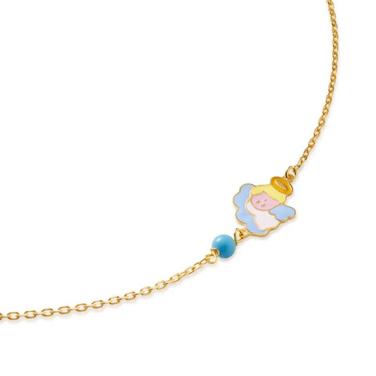 Bracciale per bambino leBebé PrimeGioie in oro giallo con ciondolo Angelo Custode - Alfano Gioielli Gioielleria Palermo.