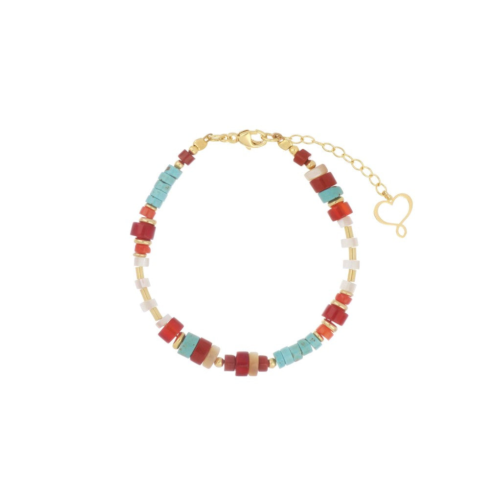 Bracciale a catenina Maman et Sophie in argento 925 dorato con ciondolo Albero della Vita traforato - Alfano Gioielli Gioielleria Palermo.