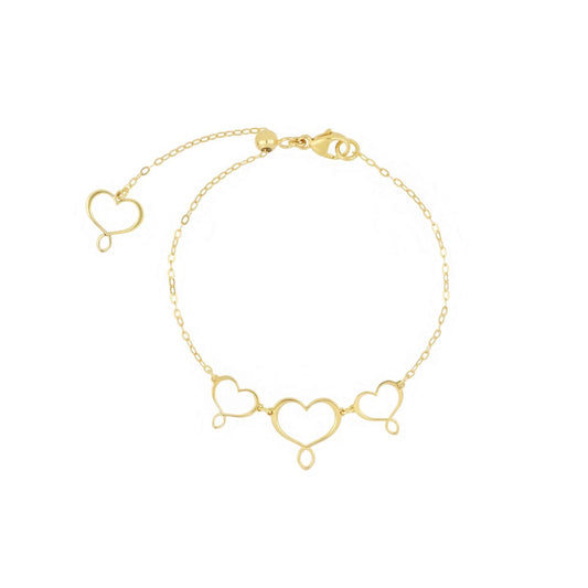 Bracciale a catenina Maman et Sophie in argento 925 dorato con scritta centrale Maman - Alfano Gioielli Gioielleria Palermo.