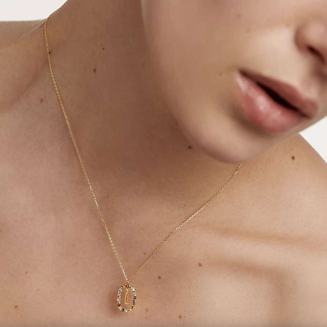 Collana New Letters con Lettera L e Cristalli | PDPaola CO01-271-U 3