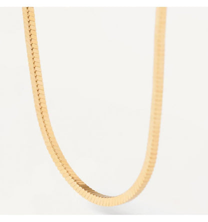 Collana Essentials Snake in Argento Dorato | PDPaola CO01-446-U