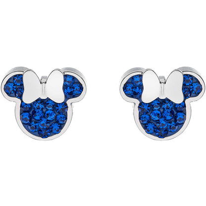 Orecchini Bambina Disney Minnie Mouse con Zirconi Blu - E600177RBL-B.CS
