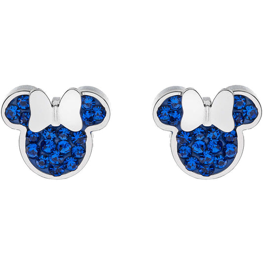 Orecchini Bambina Disney Minnie Mouse con Zirconi Blu - E600177RBL-B.CS