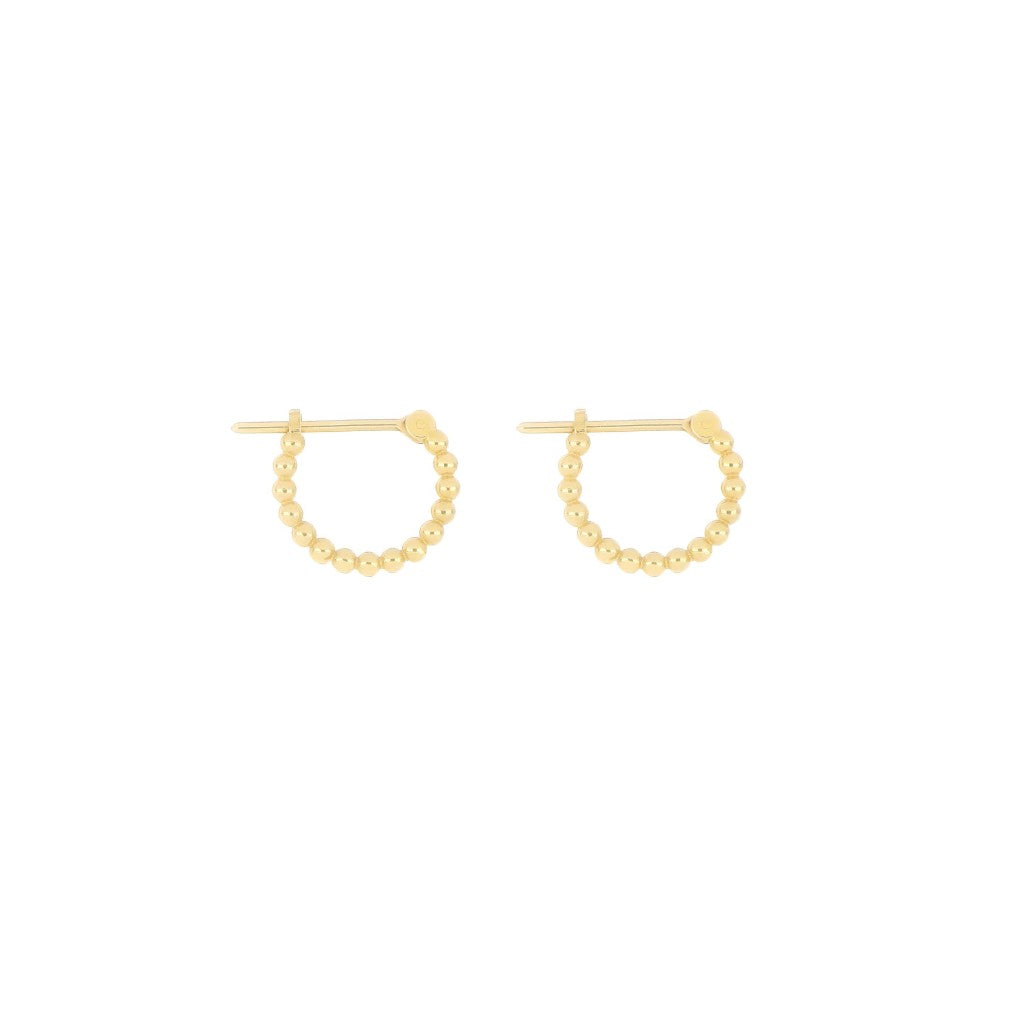 Coppia di orecchini a lobo Maman et Sophie ORPUN9 in oro giallo 18kt della collezione Puntini - Alfano Gioielli Palermo.