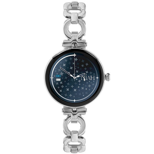 Orologio Techmade - Niah | Smartwatch Lyra - Maglia Classica Metallica con Brillantini / Silver