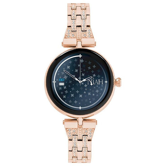 Orologio Techmade - Niah | Smartwatch Lyra - Maglia Media Metallica con Brillantini / Gold Rose