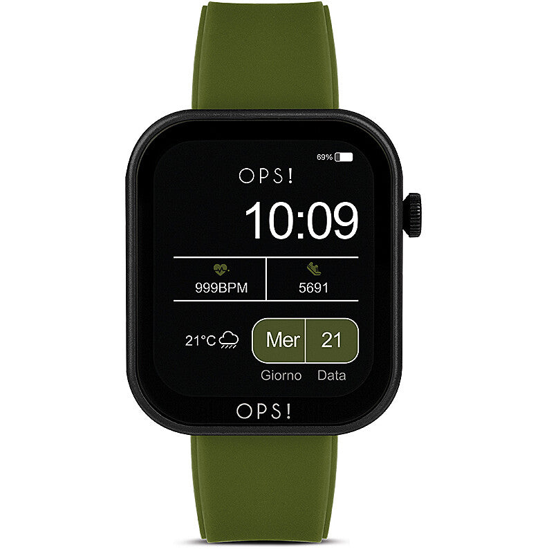 Smartwatch OPS! Objects Active Call OPSSW-36 total black con cinturino maglia milano e funzione chiamate bluetooth - Alfano Gioielli Gioielleria Palermo.