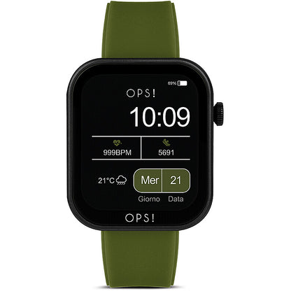 Smartwatch OPS! Objects Active Call OPSSW-36 total black con cinturino maglia milano e funzione chiamate bluetooth - Alfano Gioielli Gioielleria Palermo.