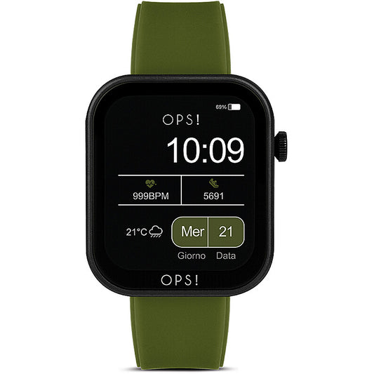 Smartwatch OPS! Objects Active Call OPSSW-36 total black con cinturino maglia milano e funzione chiamate bluetooth - Alfano Gioielli Gioielleria Palermo.