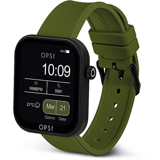 Smartwatch OPS! Objects Active Call OPSSW-36 total black con cinturino maglia milano e funzione chiamate bluetooth - Alfano Gioielli Gioielleria Palermo.