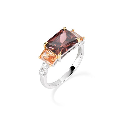 Anello Donna Amen RCK3REBBRCHZ - Argento 925 con Pietre Colorate