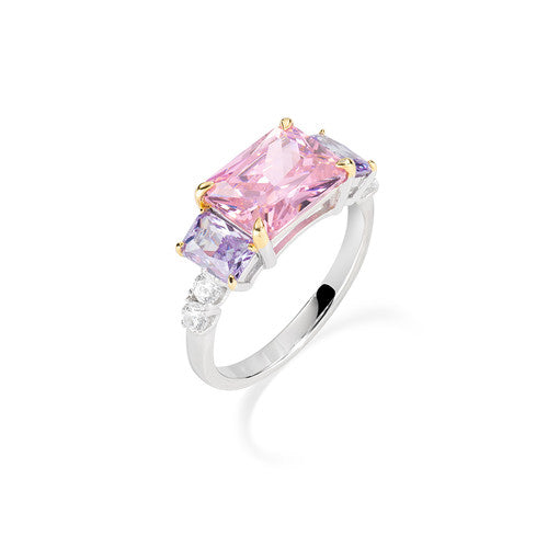 Anello Donna Amen RCK3REBROLIZ - Argento 925 con Pietre Colorate