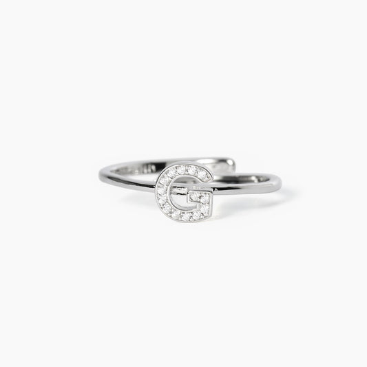Anello Mabina 523110G - Eleganza Personalizzata con Lettera G in Zirconi