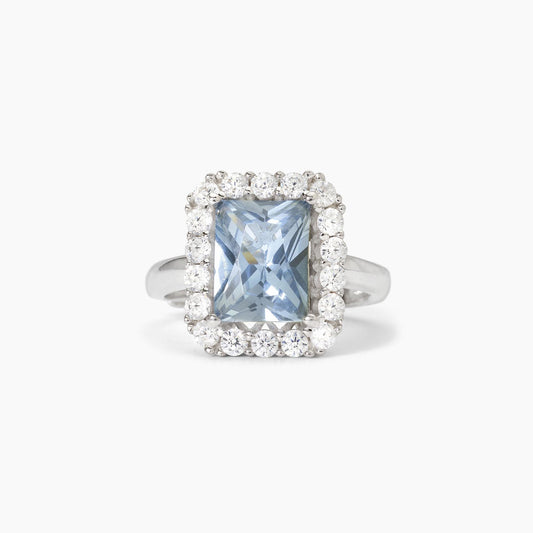 Anello Mabina Desiderio Infinito con Acquamarina Sintetica e Zirconi 523367