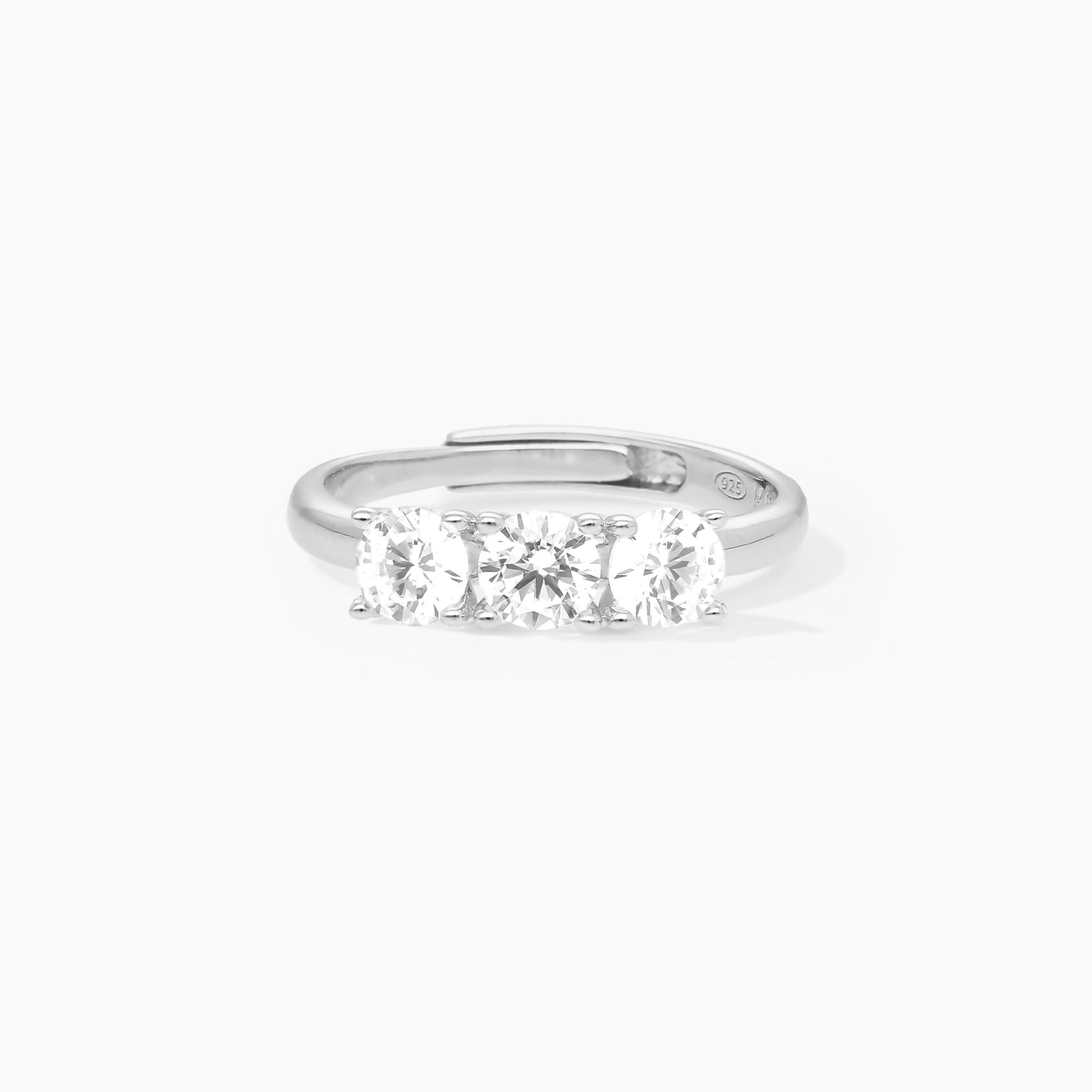 Anello Mabina Trilogy Regolabile con Zirconi Bianchi 523176