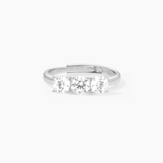 Anello Mabina Trilogy Regolabile con Zirconi Bianchi 523176