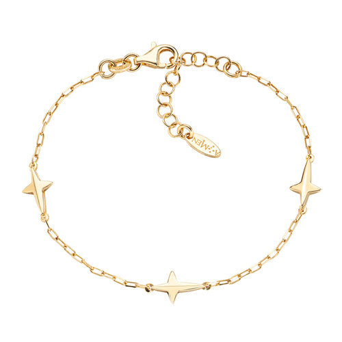 Bracciale Donna Amen BRCRPIG1 - Argento Dorato con Croci Appuntite