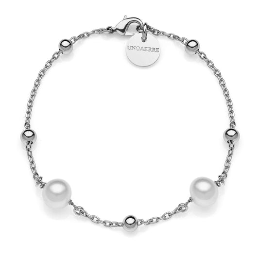 Bracciale Unoaerre Argentato con Perle Naturali 2065