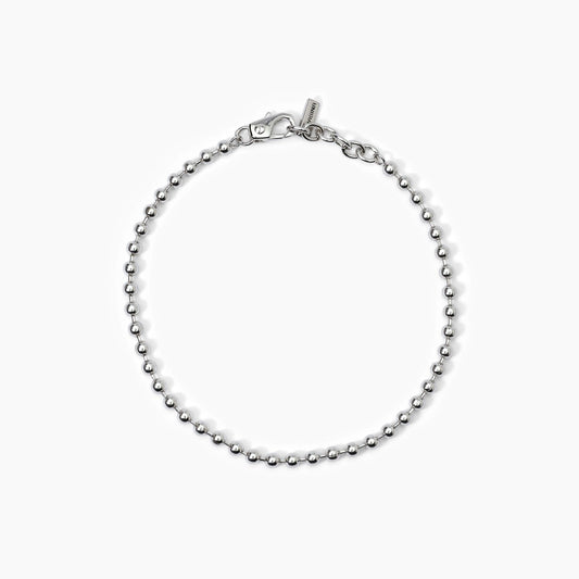 Bracciale Uomo in Argento con Sfere e Catena Regolabile Mabina Gioielli 533816