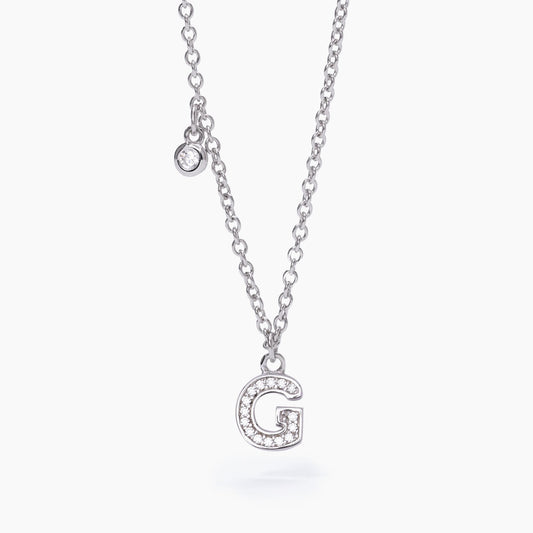 Collana Donna Mabina Lettera G in Argento 553500G