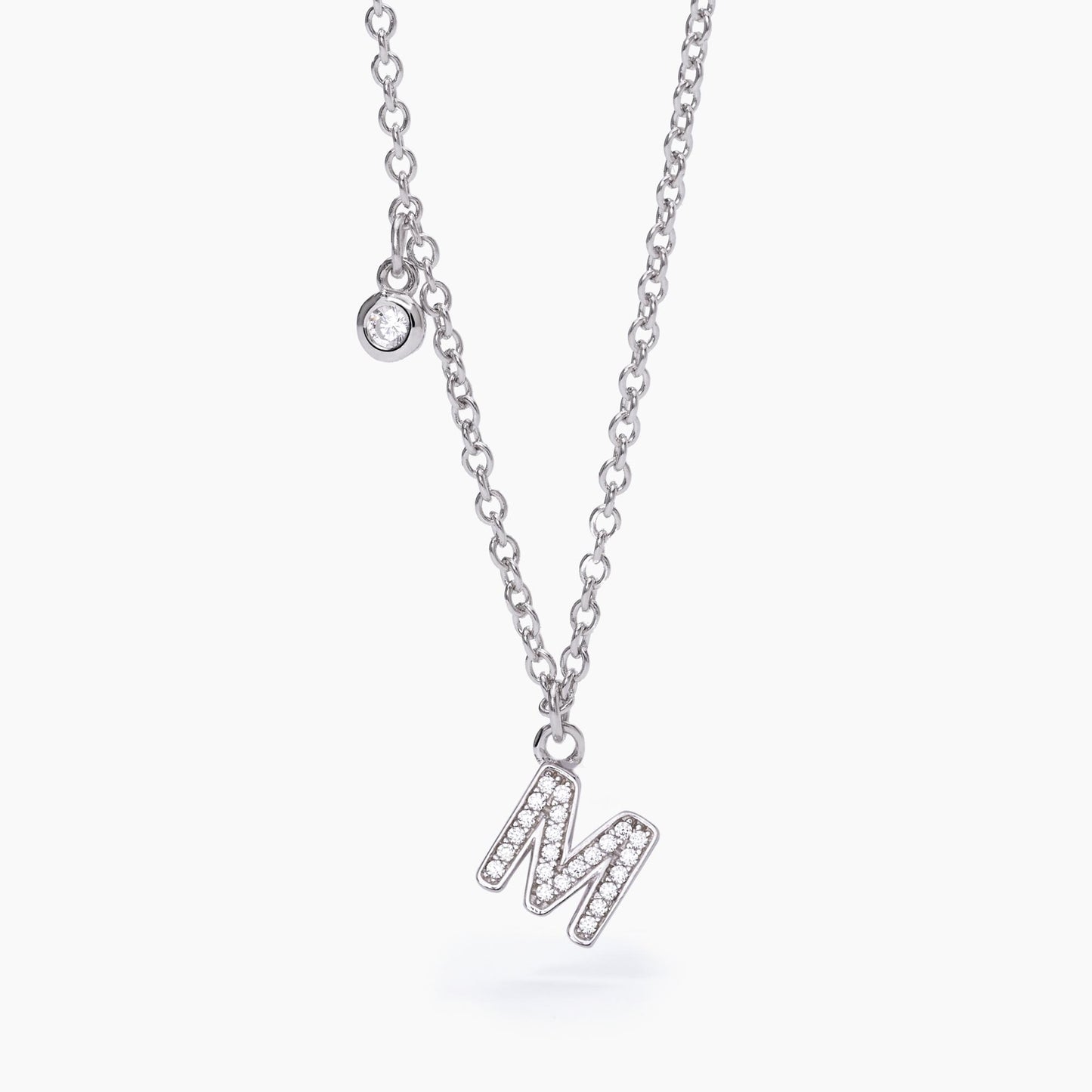 Collana Donna Mabina Lettera M in Argento 553500M