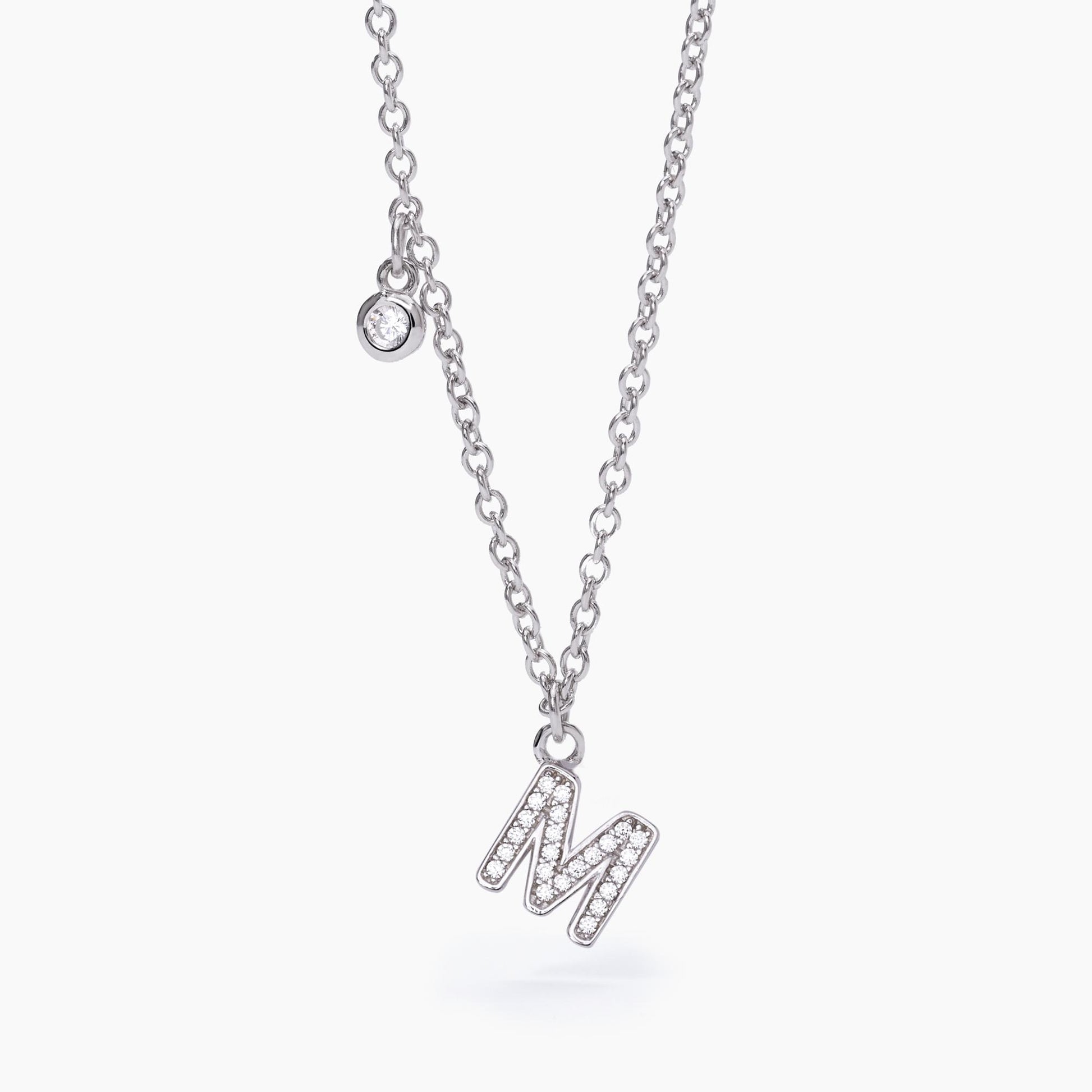 Collana Donna Mabina Lettera M in Argento 553500M