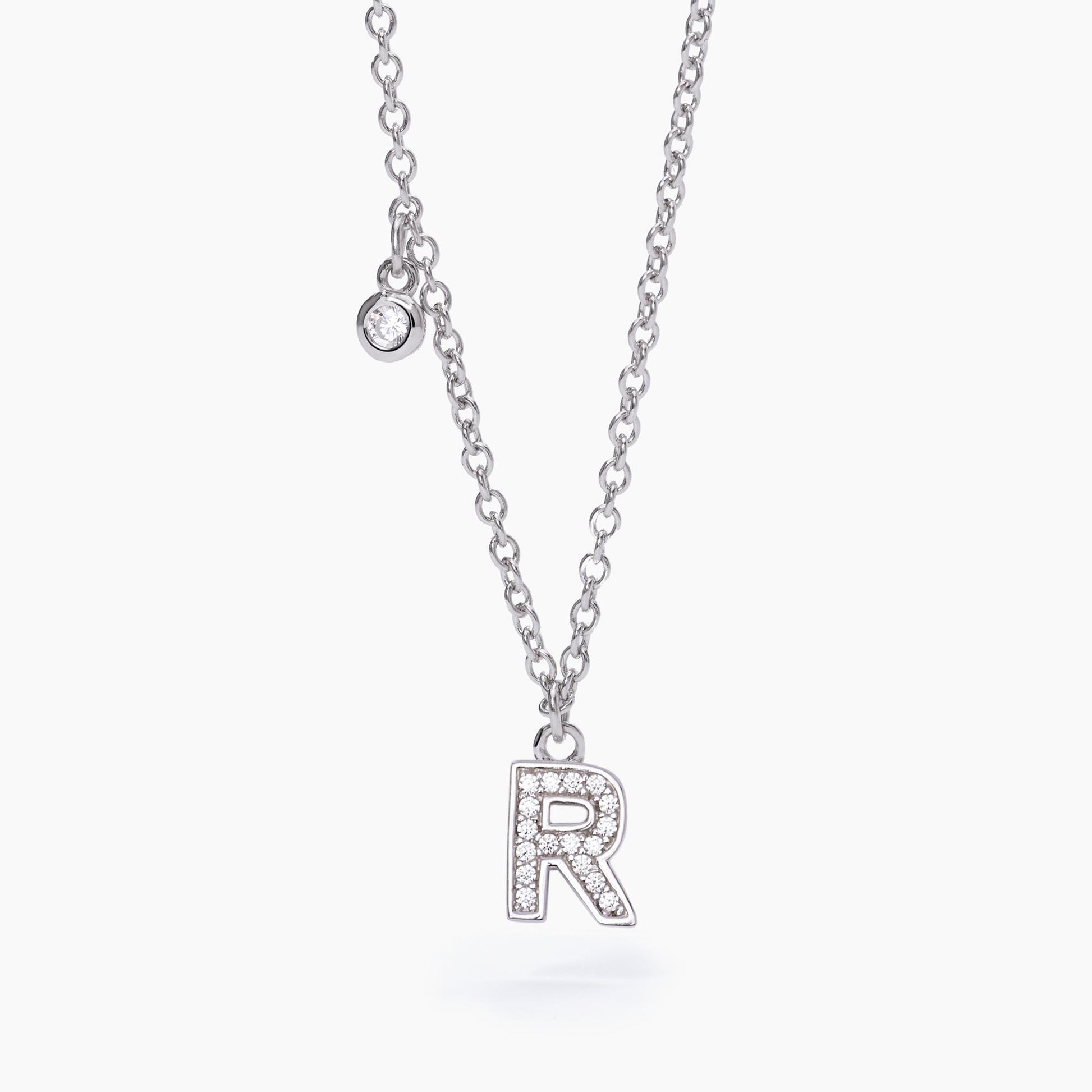 Collana Donna Mabina Lettera R in Argento 553500R