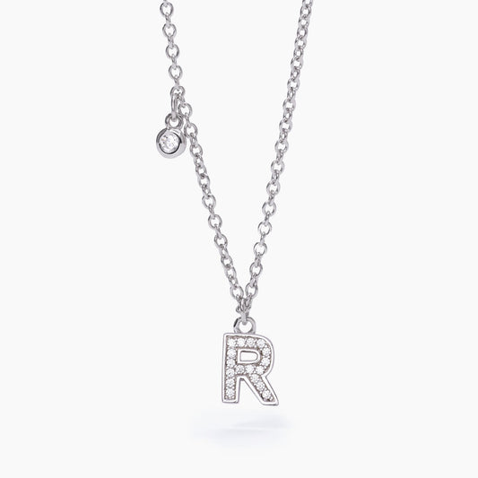 Collana Donna Mabina Lettera R in Argento 553500R