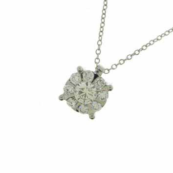 collana-donna-mirco-visconti-ab641-5-Collana Mirco Visconti in Oro Bianco 18kt con Diamante Brillante (AB641/5)