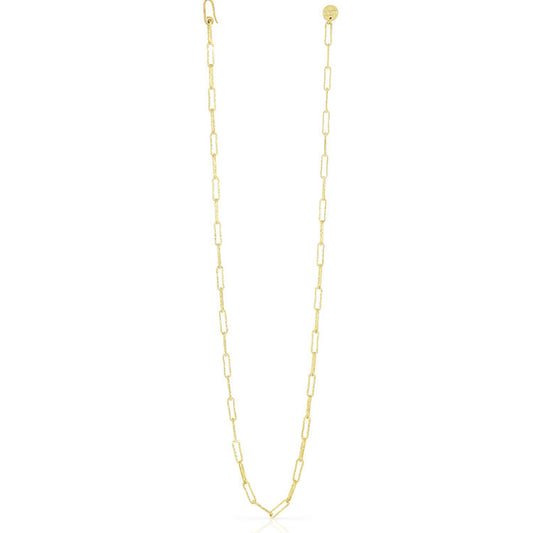 Collana Unoaerre Classica Ovale Diamantata Dorata 1644
