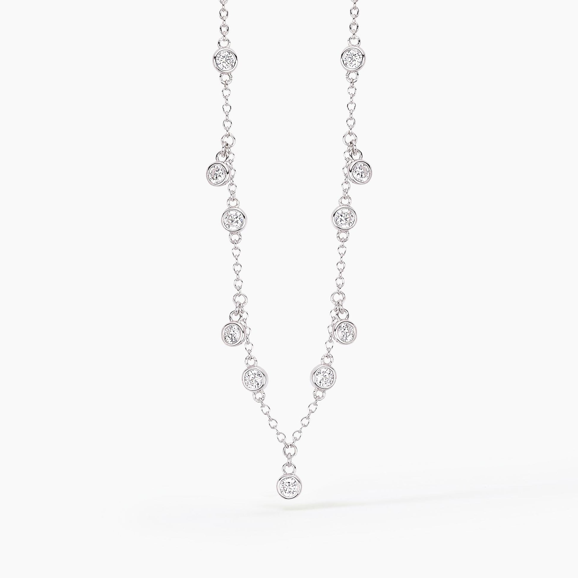 Girocollo Mabina 553306 - Elegante Argento con Punti Luce in Zircone
